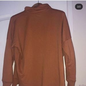 comfy orange sweater